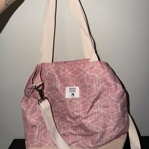 Kalidi Soft Pink Geometric Tote Bag